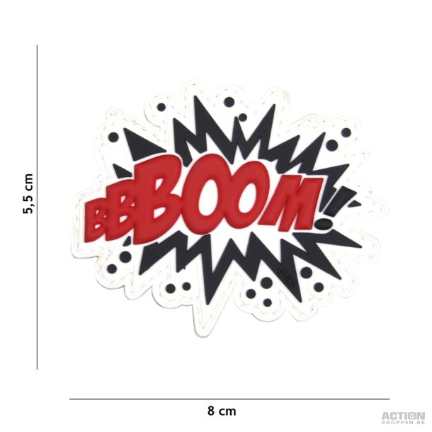 Patch - 3D PVC BOOM! rood
