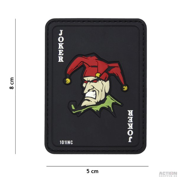 Patch - 3D PVC Joker zwart