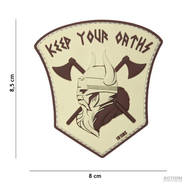 Patch - 3D PVC Keep your oaths beige