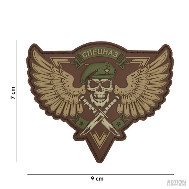 Patch - 3D PVC Spetsnaz skull multi