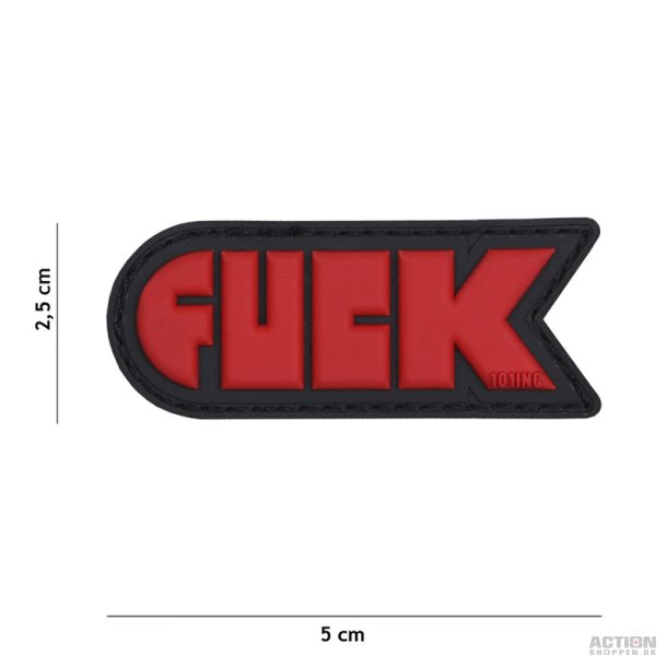 Patch - 3D PVC FUCK red