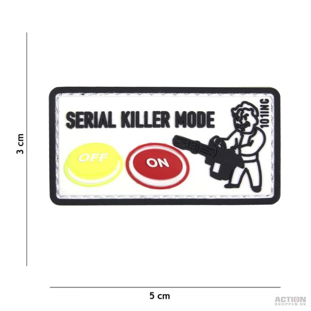 Patch - 3D PVC Serial killer white