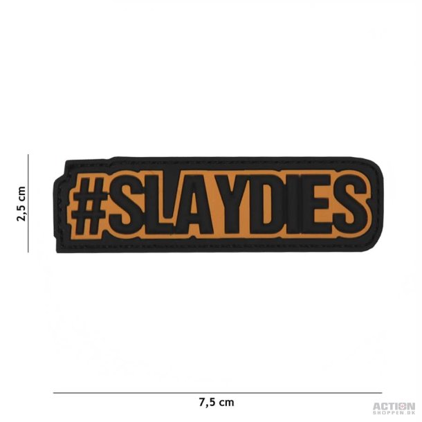 Patch - 3D PVC Slaydies oranje