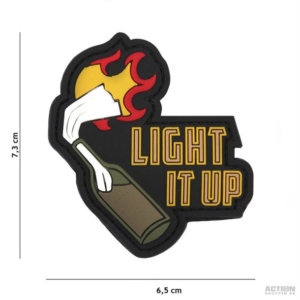 Patch - 3D PVC Light it up black