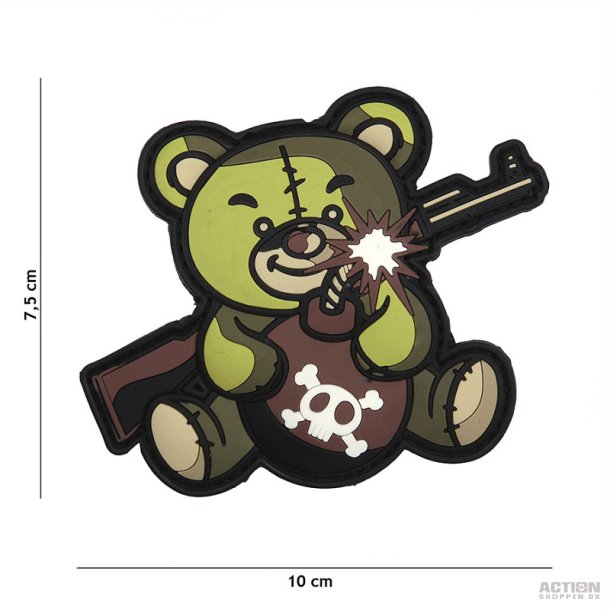 Patch - 3D PVC Terror Teddy green
