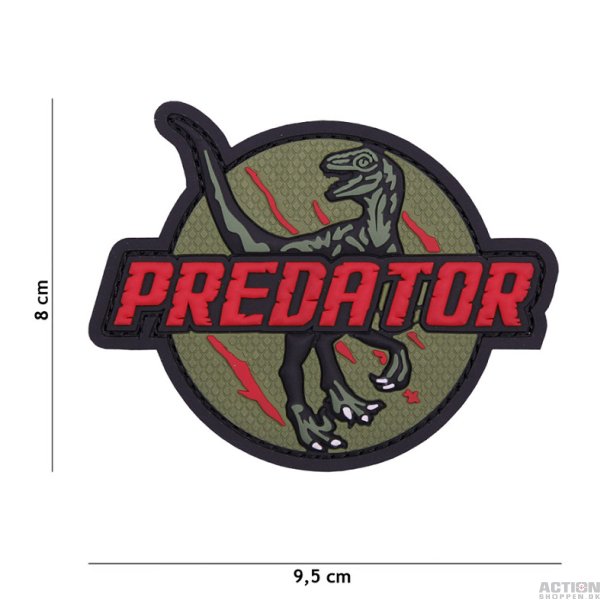 Patch - 3D PVC Predator red