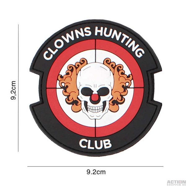 Patch - 3D PVC Clowns Hunting Club red