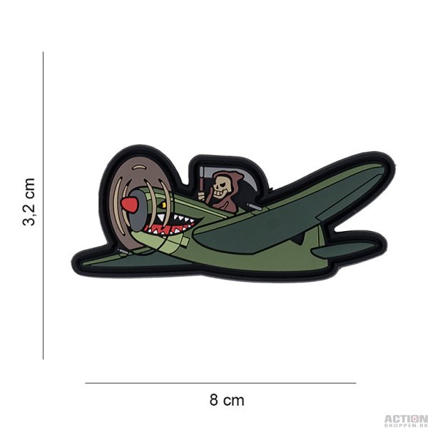 Patch - 3D PVC Warhawk with grim reaper