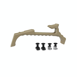 JJ airsoft VP23 Tactical Angled Grip, M-LOK &amp; keymod, Tan
