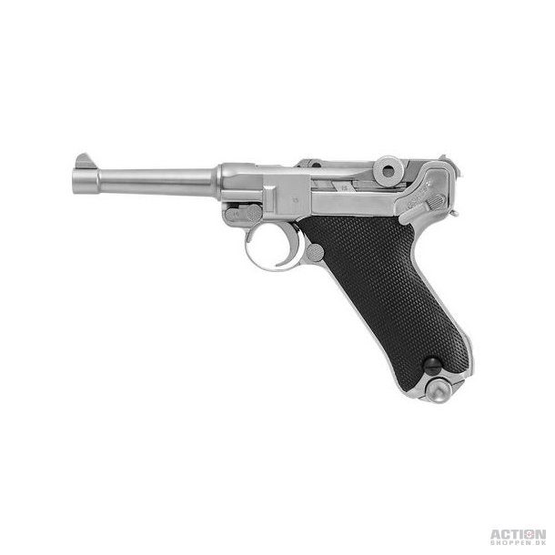 WE - P08 Full Metal, Slv, GBB - Gas.