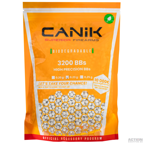 Canik - Bio kugler 0,23 gram 3200 stk.