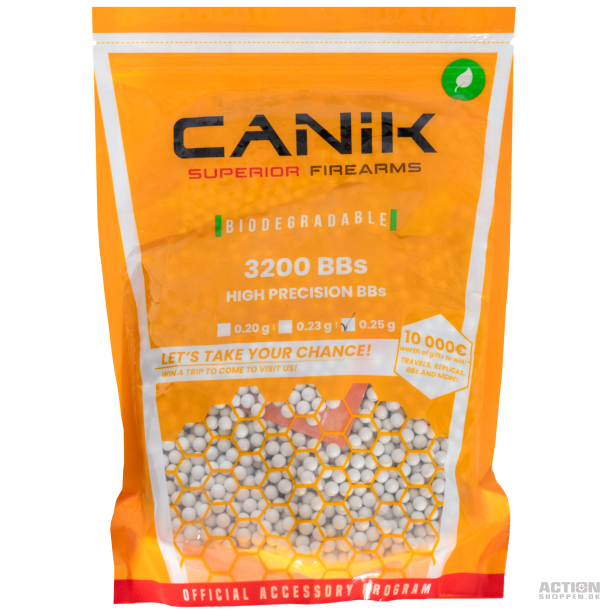 Canik - Bio kugler 0,25 gram 3200 stk.