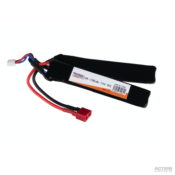 Li-Po 7,4V 1100mAh, 25C, Crane stock, Batteri