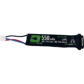 Li-Po 7,4V 550mAh, 20C, stang, Batteri