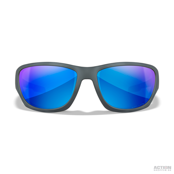 Wiley X - WX BREACH, Glas CAPTIVATE Polaroid Bl Spejl. / Stel Mat Gr