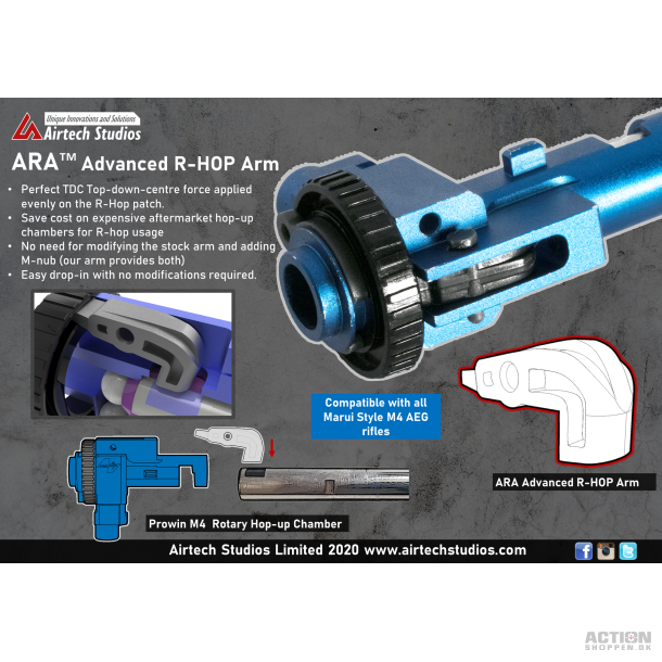 Airtech Studios - Prowin M4 Hop-up kammer - Modified R-HOP Arm