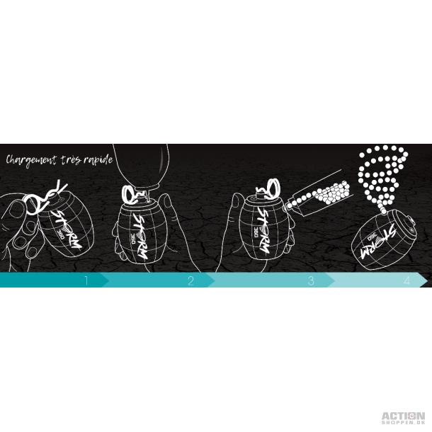 Selvlysende Hndgranat, Storm 360 - Gas