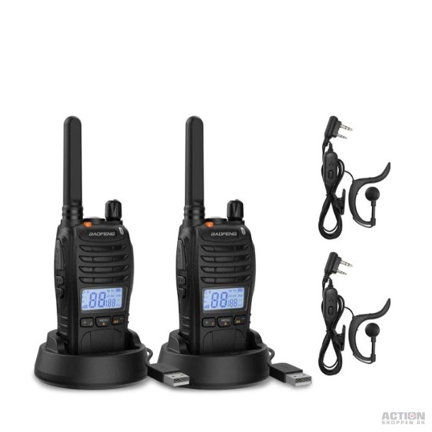 Baofeng Radio BF-88ST Pro FRS/PMR. 2W/0.5W (2 stk i en pakke)