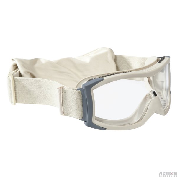 Bolle X1000 Tactical Tan sikkerhedsbrille anti-dug, Klar.