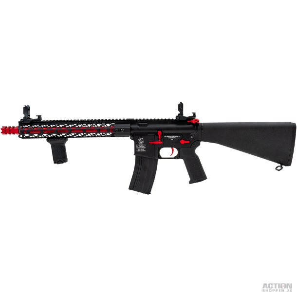 Cybergun - Colt M4 Lima, Full metal, Sort/Rd