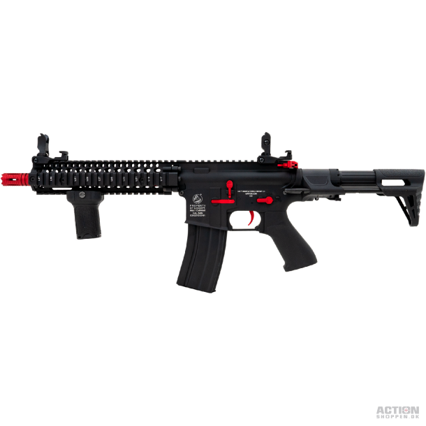 Cybergun - Colt M4 Sierra, Full metal, Sort/Rd