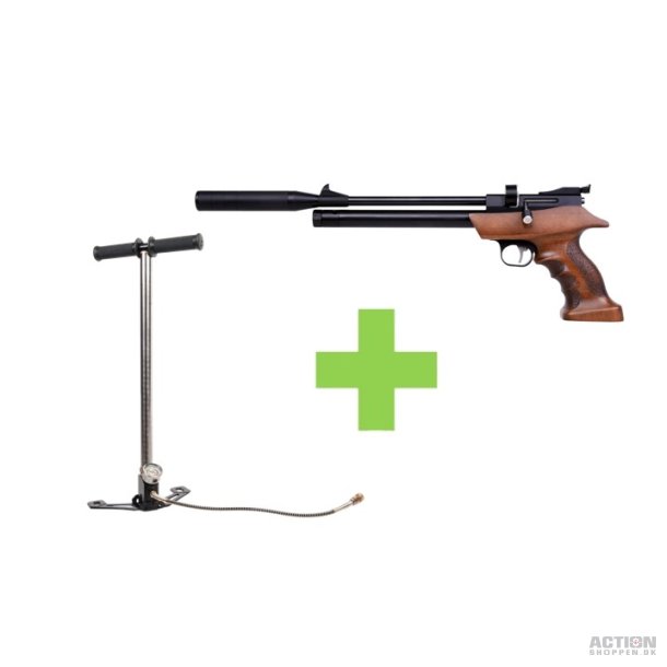 Diana Bandit pistol PCP, Tr skfte, M/PCP Pumpe, 4,5mm (Cal.177)
