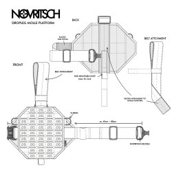 Novritsch - Molle Dropleg Molle Platformh, Grn