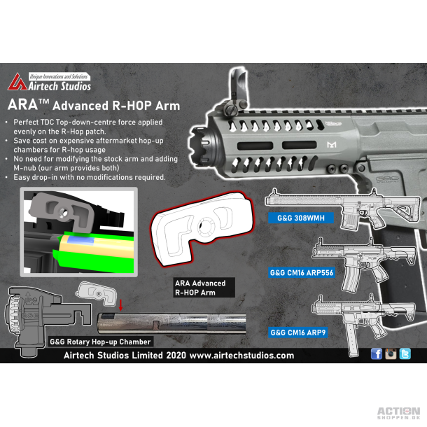 Airtech Studios - G&G Rotary Hop-up kammer - Modified R-HOP Arm