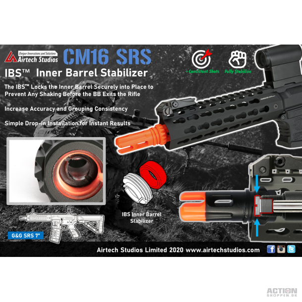 Airtech Studios -  G&G CM16 SRS 7" IBS inderlb Lbsstabilisator