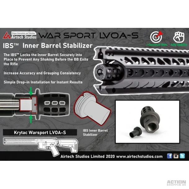 Airtech Studios -  Krytac LVOA-S Warsport IBS inderlb Lbsstabilisator