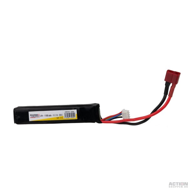 Li-Po 11,1V 1100mAh, 25C, Dean, Batteri