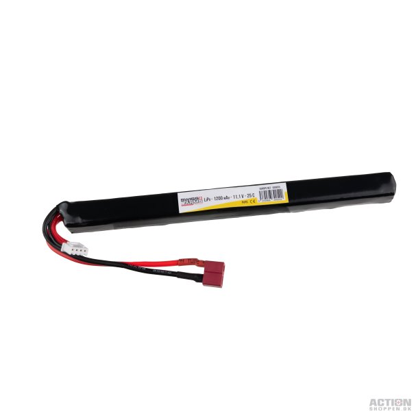 Li-Po 11,1V 1200mAh, 25C, stang, Dean, Batteri