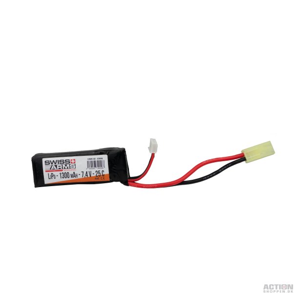 Li-Po 7,4V 1300mAh, 25C, Batteri