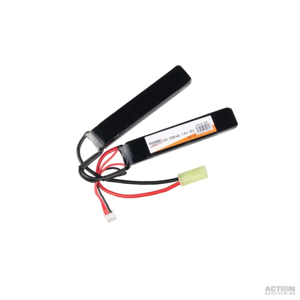 Li-Po 7,4V 2200mAh, 25C, Batteri