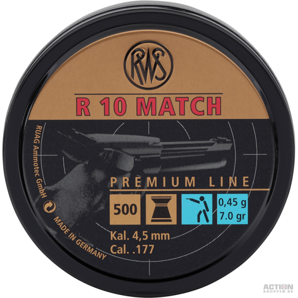 RWS R10 Match (Pistol) 500 Stk. 4,5mm(Cal.177)
