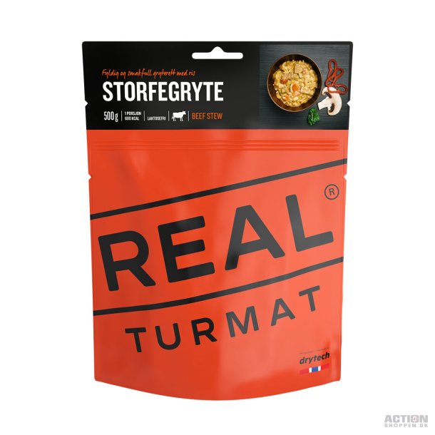 Real Turmat Foodpack Oksekdsstuvning (557 Kcal)