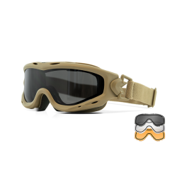 Wiley X - SPEAR DUAL LENS, Glas Gr/Klar/Lys Orange. / Stel Mat Sandfarve