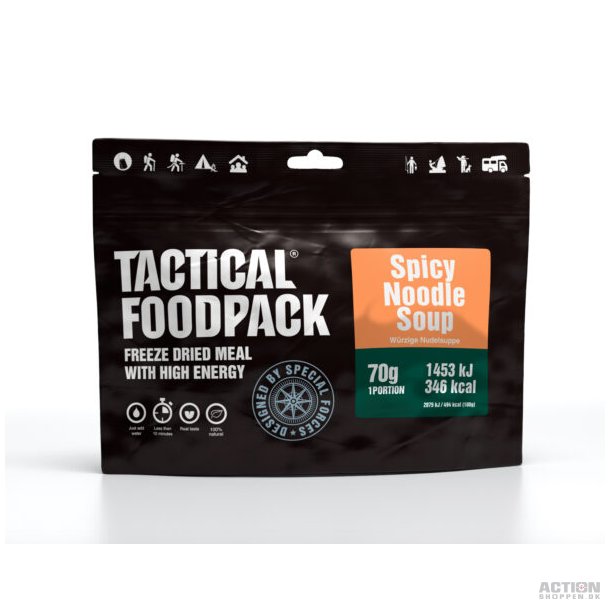 Tactical Foodpack Krydret nudelsuppe (346 Kcal)
