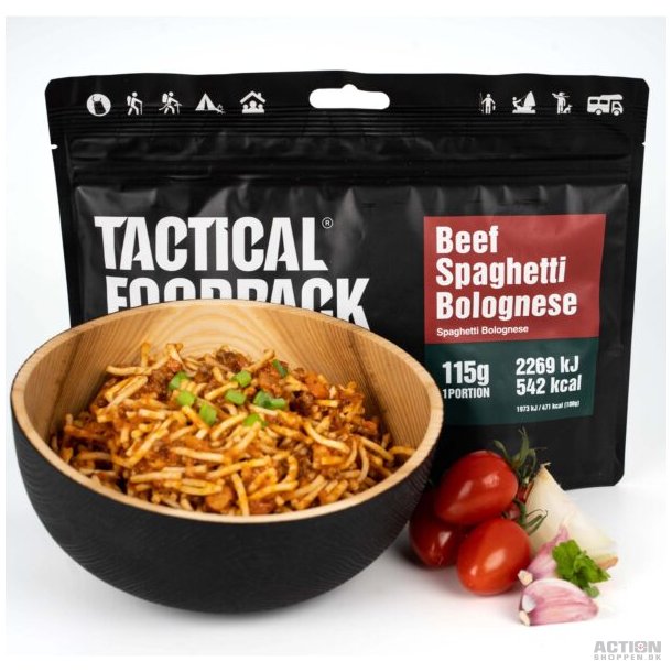 Tactical Foodpack Oksekd Spaghetti Bolognese (542 Kcal)