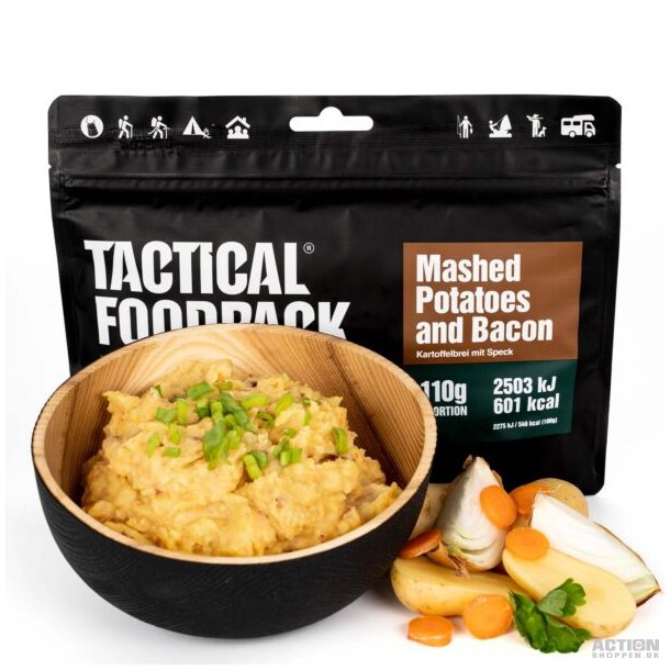 Tactical Foodpack Kartoffelmos og bacon (601 Kcal)