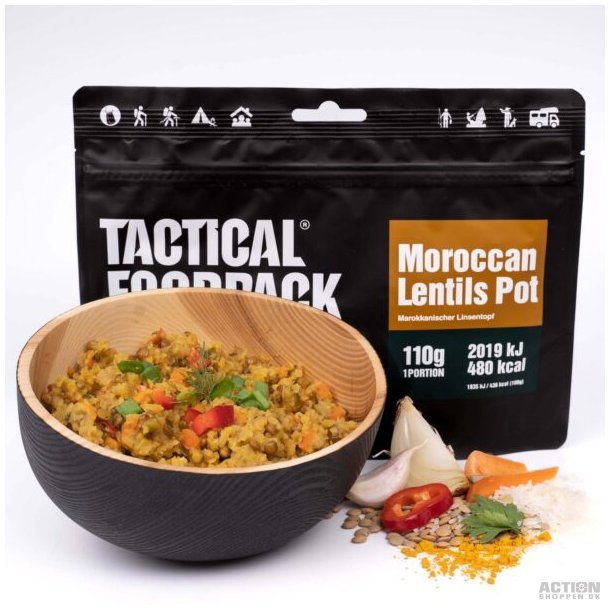 Tactical Foodpack Marokkansk linsegryde (480 Kcal)