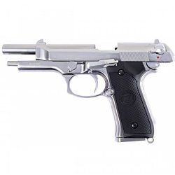 WE - M92 V2, Full Metal, Chrome, GBB - Co2