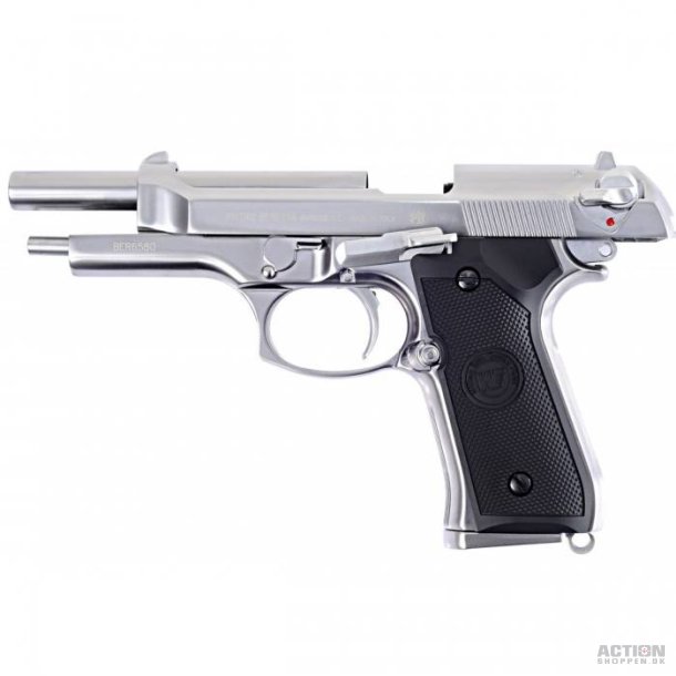 WE - M92 V2, Full Metal, Chrome, GBB - Co2