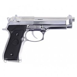 WE - M92 V2, Full Metal, Chrome, GBB - Co2