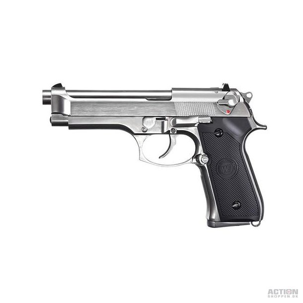 WE - M92 V2, Full Metal, Chrome, GBB - Co2