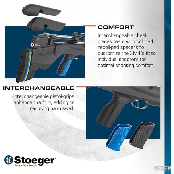Stoeger - XM1 Bullshark Combo PCP Luftgevr 4,5mm (Cal.177)