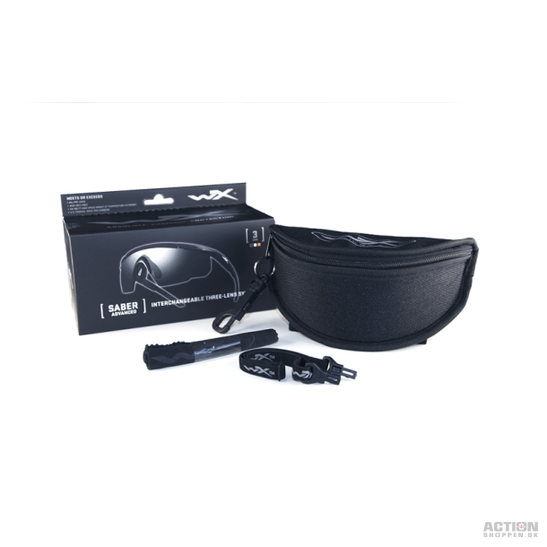 Wiley X - SABER ADVANCED, Glas Gr/Klar/Lys Orange. / Stel Oliven