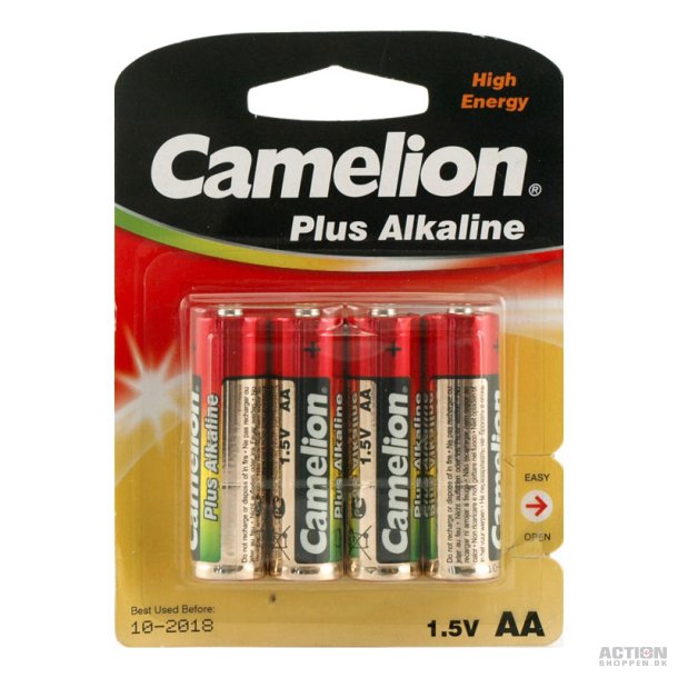 Alkaline Batteri, AA, 1.5v 4 stk.