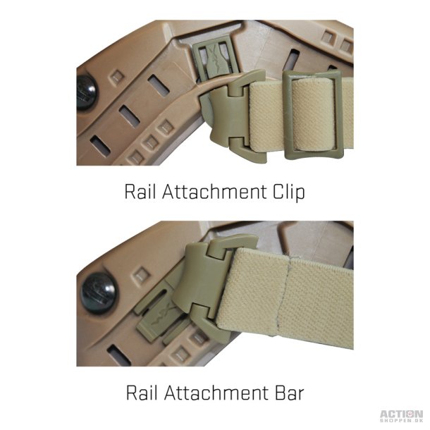 Wiley X - SPEAR RAS, ARC Rail, Rail Attachement System, Sort
