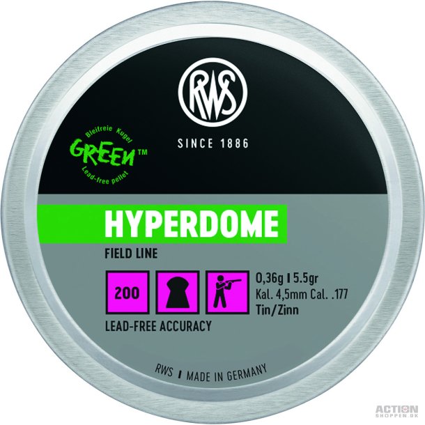 RWS Hyperdome Blyfri 200 Stk. 4,5mm(Cal.177)